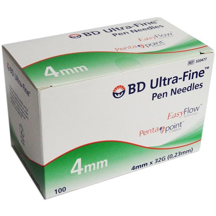 BD Ultra Fine Pen Needles 4mm 32g (100 Pcs) Shopee Malaysia