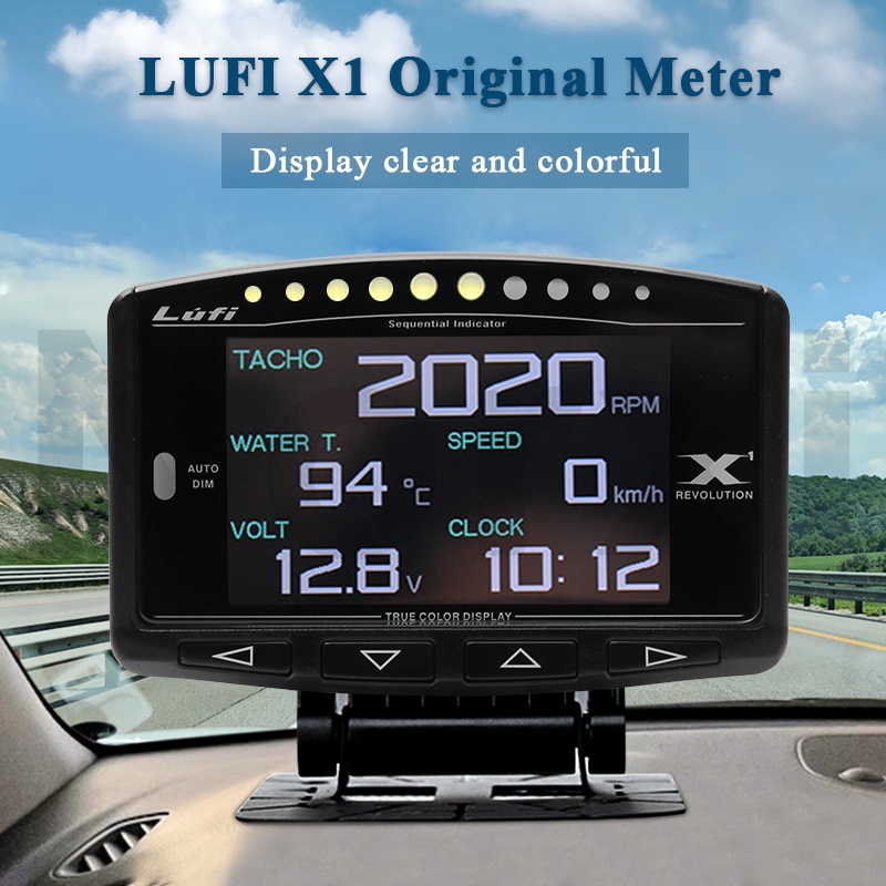 Lufi X1 Revolution OBD OBD2 Smart Digital Multi Meter Gauge