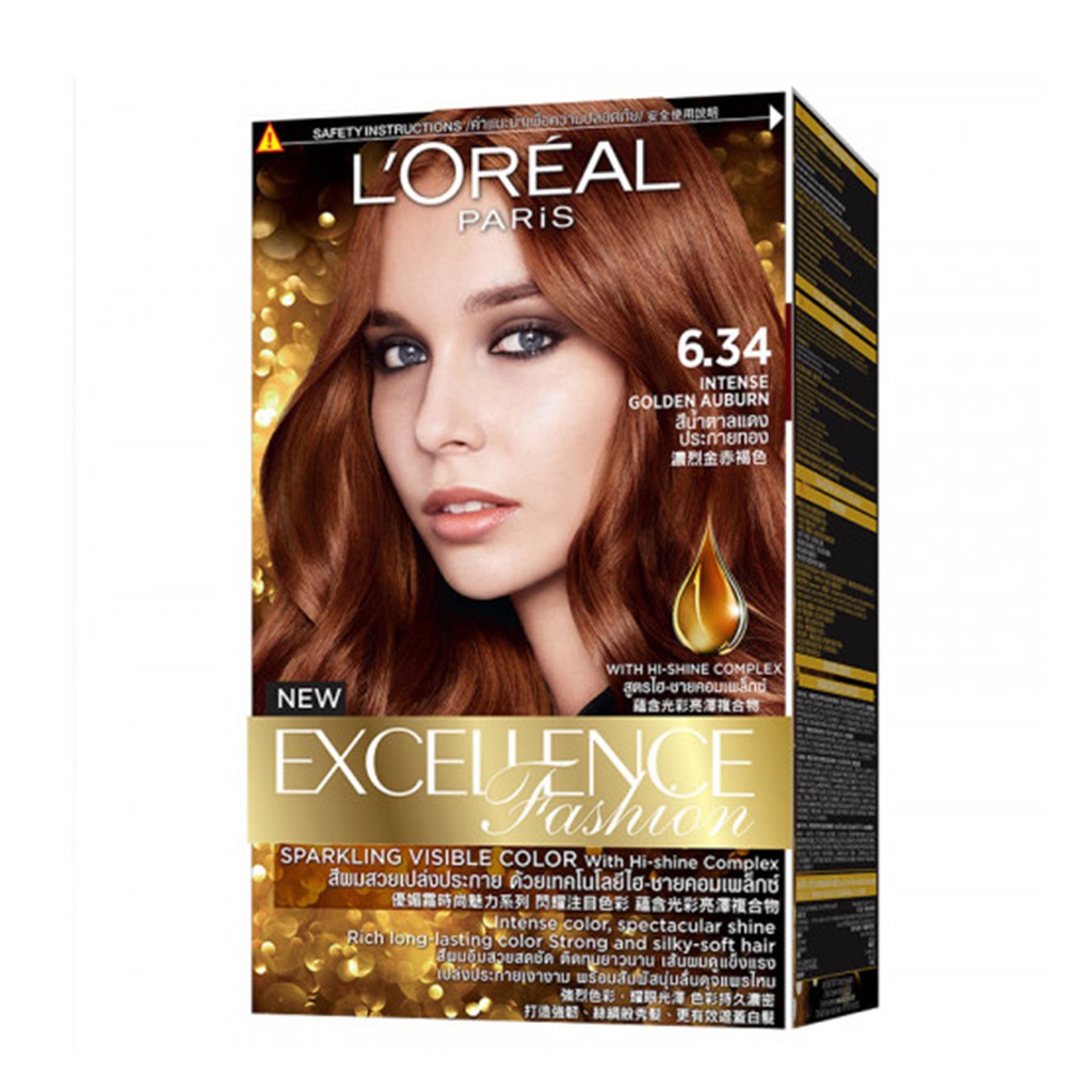 Loreal Paris Sparkling Visible Color  Intense Golden Auburn | Shopee  Malaysia