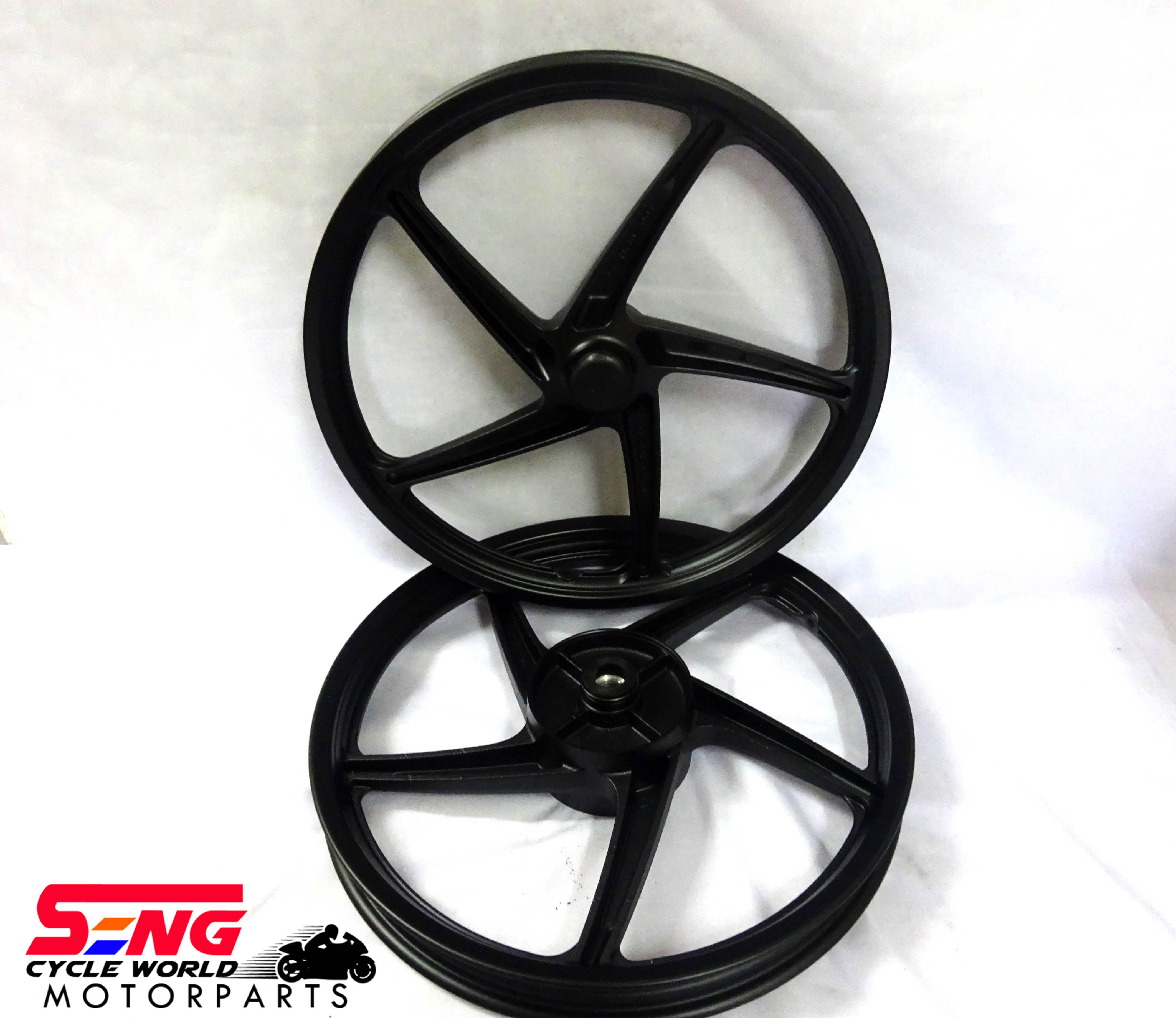 WAVE110/ DASH 110/ DASH NEW/ ALPHA/ SPORT RIM SET HONDA THAILAND BLACK ...