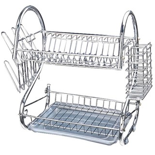 READY STOCK Rak Piring Double Layer S Dish Drainer pinggan READY STOCK Rak Piring Double Layer S Dish Drainer pinggan