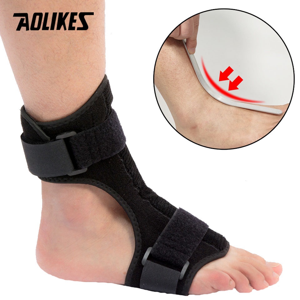 1PCS Metal Plate Plantar Fasciitis Splint Adjustable Foot Drop Brace ...