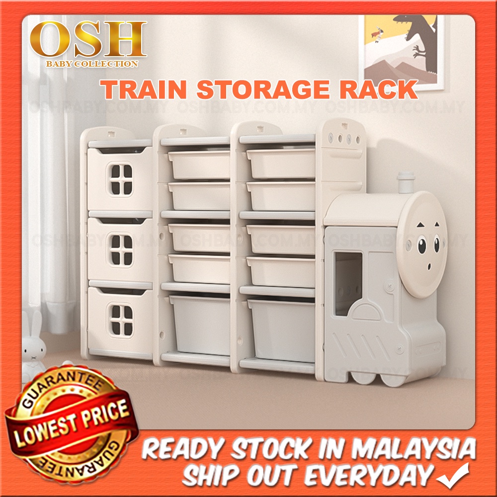 TRAIN STORAGE RACK Toy Organizer and Storage Bins Kids Toy Rack Storage