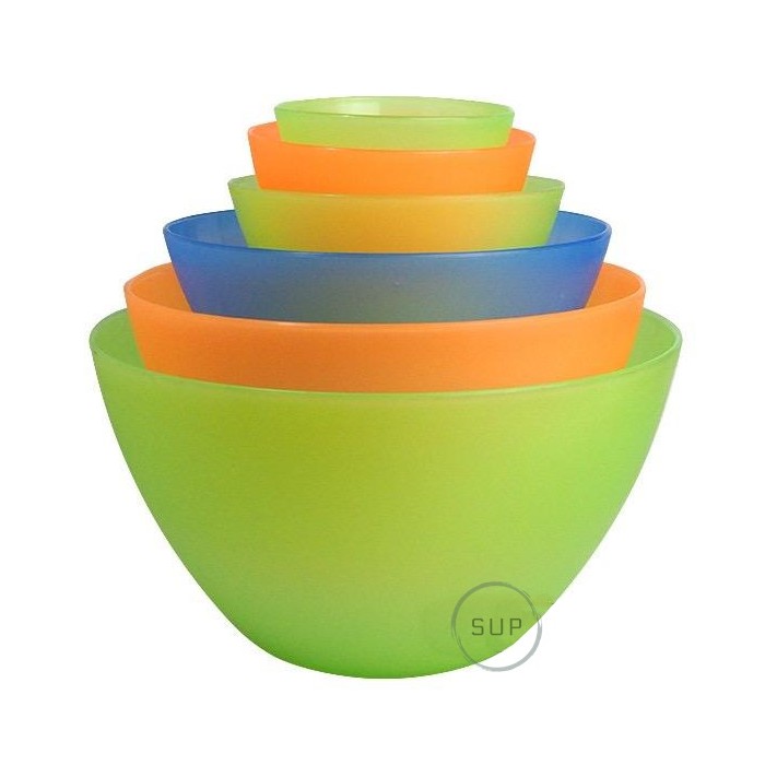 Plastic Salad Bowl / Vegetable / Fruit Salad Bowl / Colorful Round Plastic Salad Bowl / Mixing Bowl