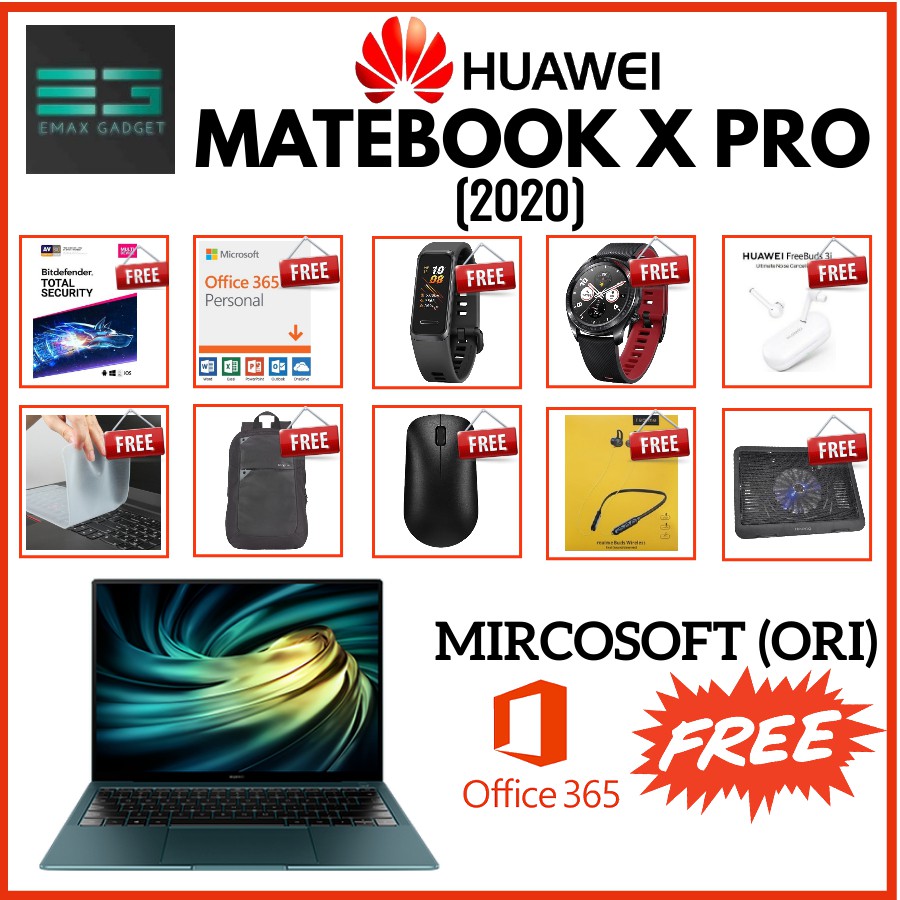 Huawei Matebook X Pro 2020 100 Malaysia Huawei Warranty Compare Ours After Cash Back Shopee Malaysia