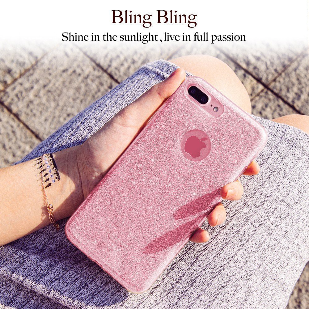 For Iphone 8 Plus Case Cute Girl Pink Shockproof Silicone Protective Case Shopee Malaysia