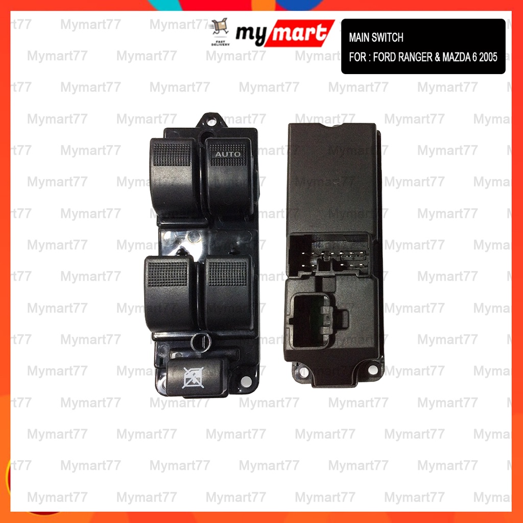 Ford Ranger T6 Power Window Main Switch Master Suis Cermin Pemandu