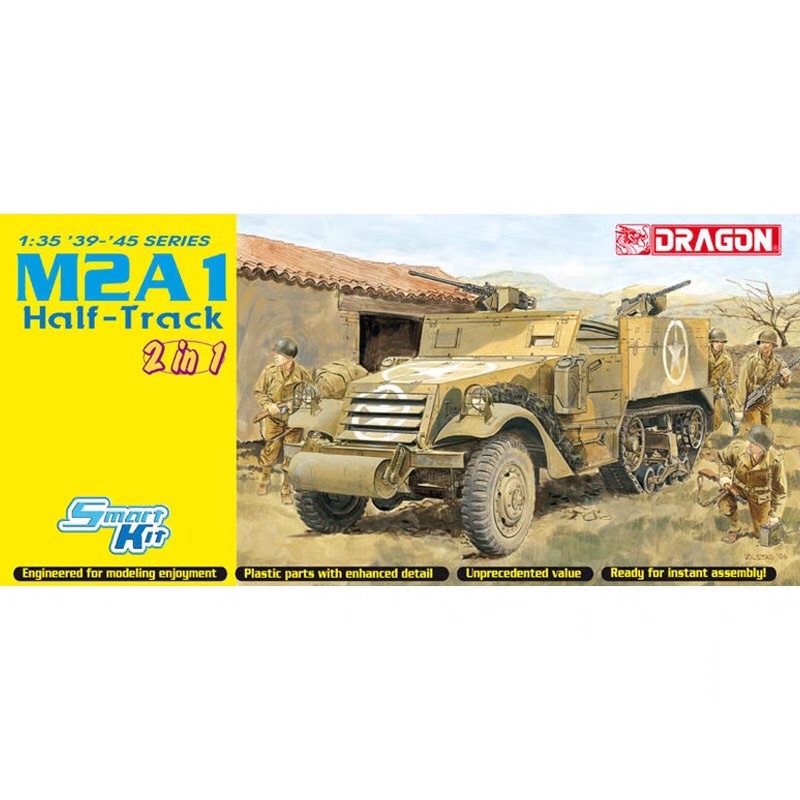 DRAGON 6329 1/35 U S M2A1 Half-Track model kit Models & Kits Toys Armour