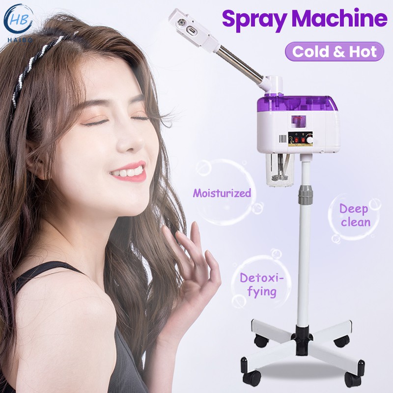 In stockHot Cold Spray Machine Facial Steamer Home Spa Ozone Steaming Ion Sparyer Skin