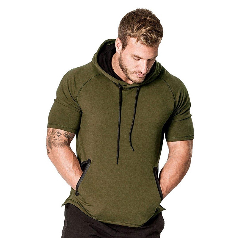 brown hooded t shirt