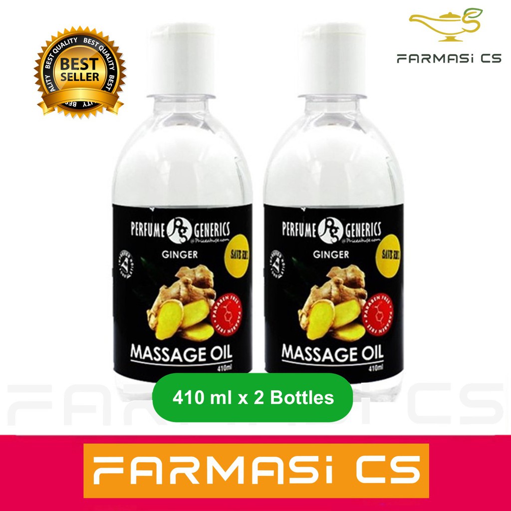 PROMO Perfume Generics Ginger Massage Oil 410ml x 2 Bottles (TWIN) EXP:11/2026 [ Minyak Urut Halia ]