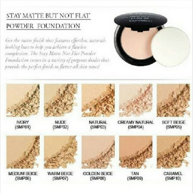 nyx matte but not flat powder foundation