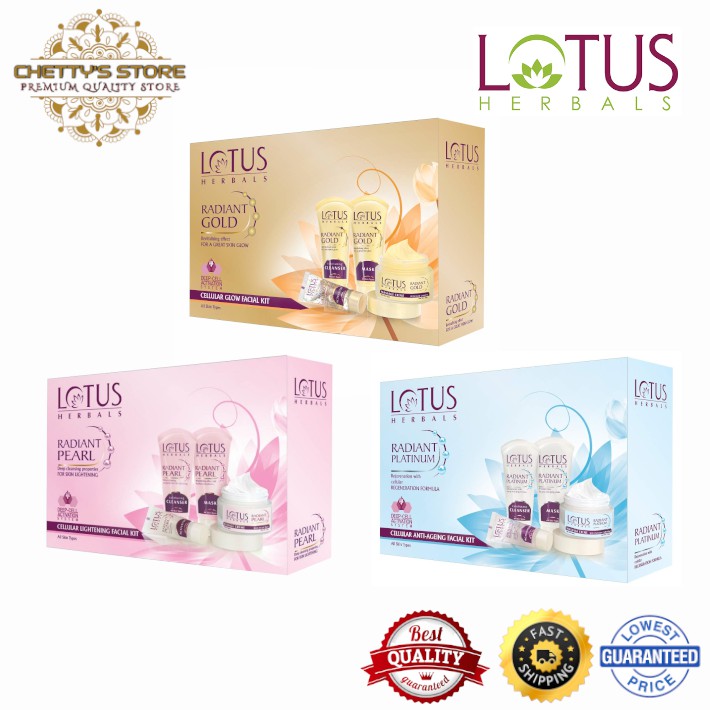 lotus radiant gold facial kit