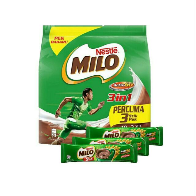 Milo activ-go 3in1 18+3's | Shopee Malaysia