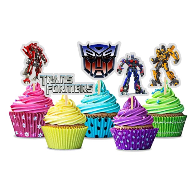 25pcs Transformers Cupcake Topper | Shopee Malaysia
