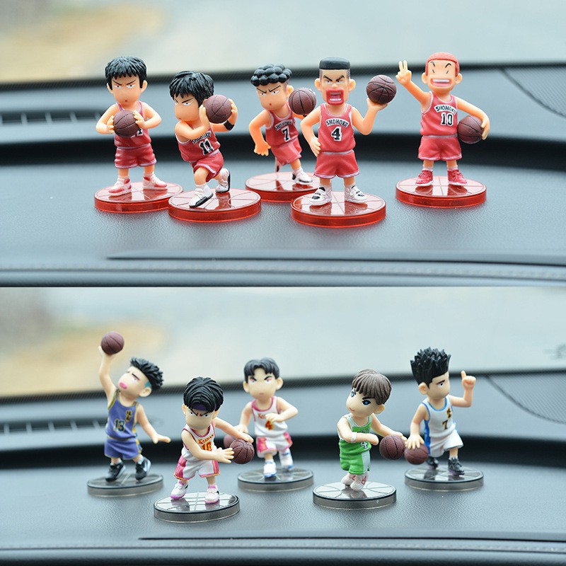 Slam Dunk Toy Red White Coat Team Doll Anime Cake Decorations
