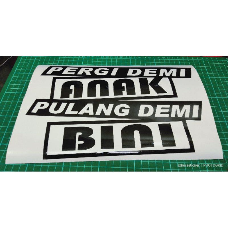 Sticker Lori Sticker Abang Lori Sticker Abang Pergi Berjuang Sticker Pergi Demi Anak Pulang Demi Bini Shopee Malaysia