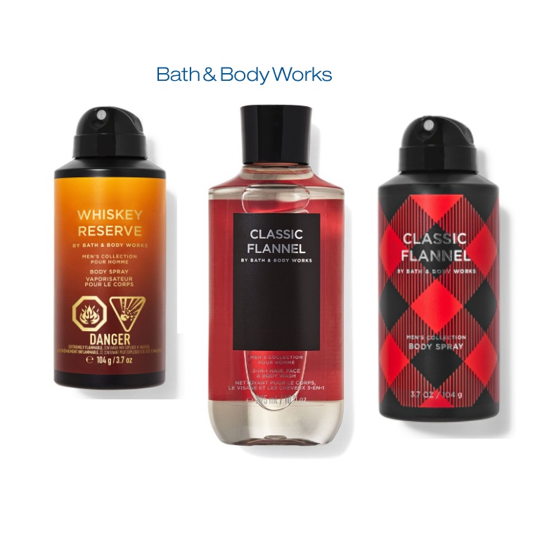 Bath & Body Works Classic Flannel 3in1 Hair, Face & Body Wash