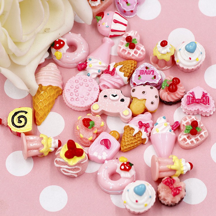 Fast Food Cake Charms Phone Cover Decorations Toy Shopee Malaysia