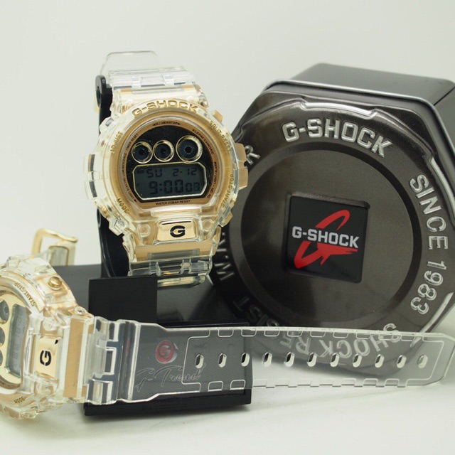 Limited Edition Casio G Shock Dw6900 Jelly Transparent Gold Series Shopee Malaysia