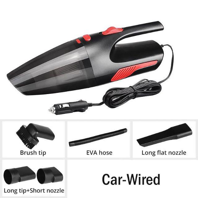 [ READY STOCK ]  120w Portable Wired Wireless Handheld Vacuum Car Cleaner Wet Dry Duster High Power Jualan Murah Kereta