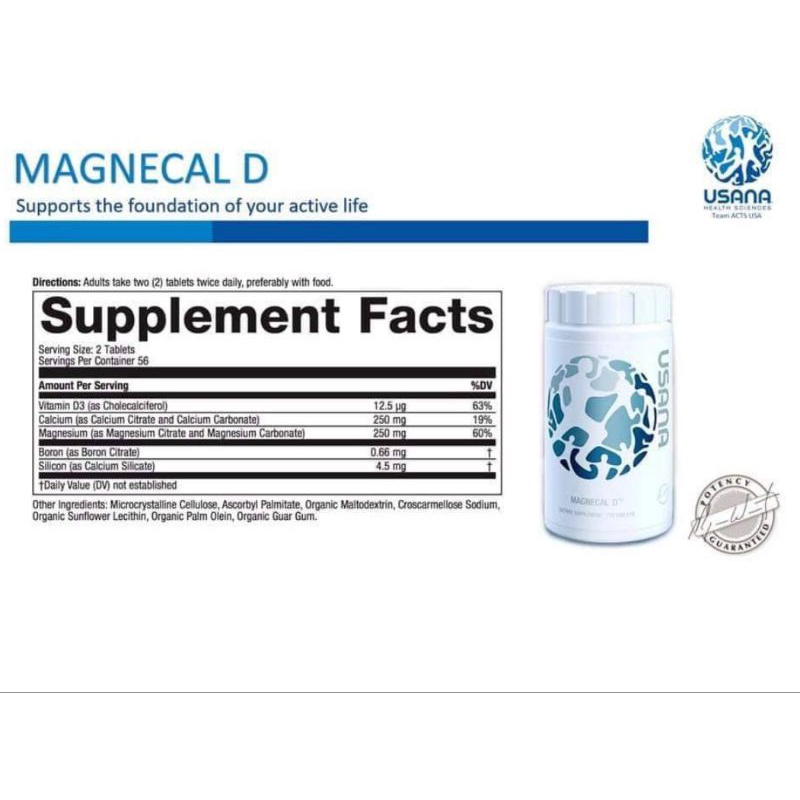 Usana Magnecal D Ready Stocks Shopee Malaysia 