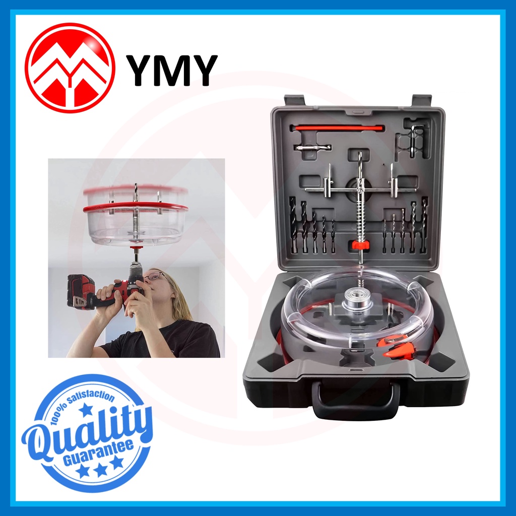 40200MM Adjustable Circle Hole Saw Cutter Drill Bit Tool Kit for Wood