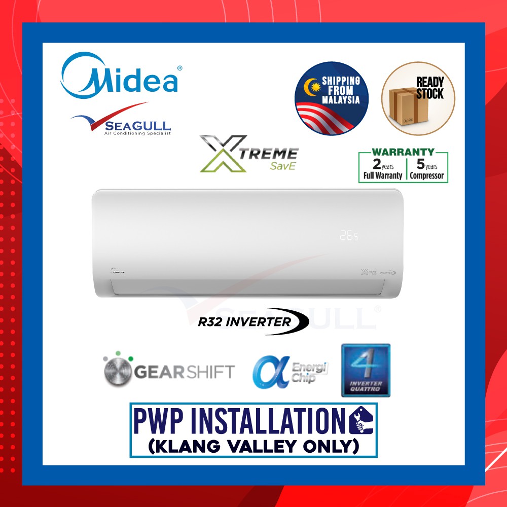 split inverter springer midea xtreme save connect