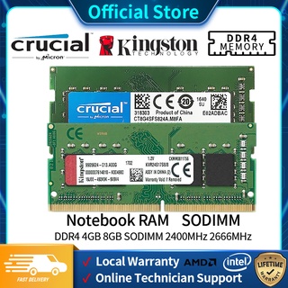 Local Stock Kingston/Crucial DDR4 SODIMM Laptop Memory 4GB/8GB/16GB 2400Mhz/2666Mhz DDR4 Laptop Ram Notebook Value Ram