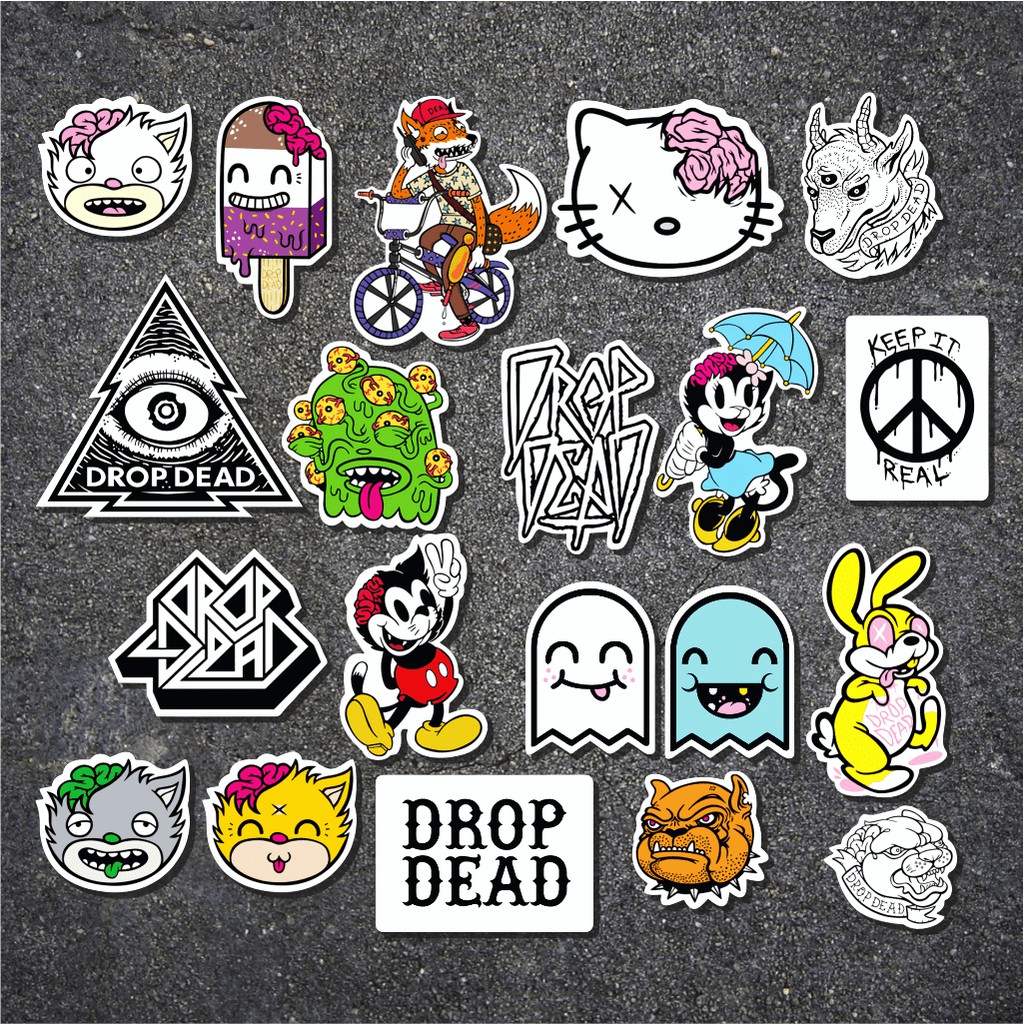 Drop Dead sticker