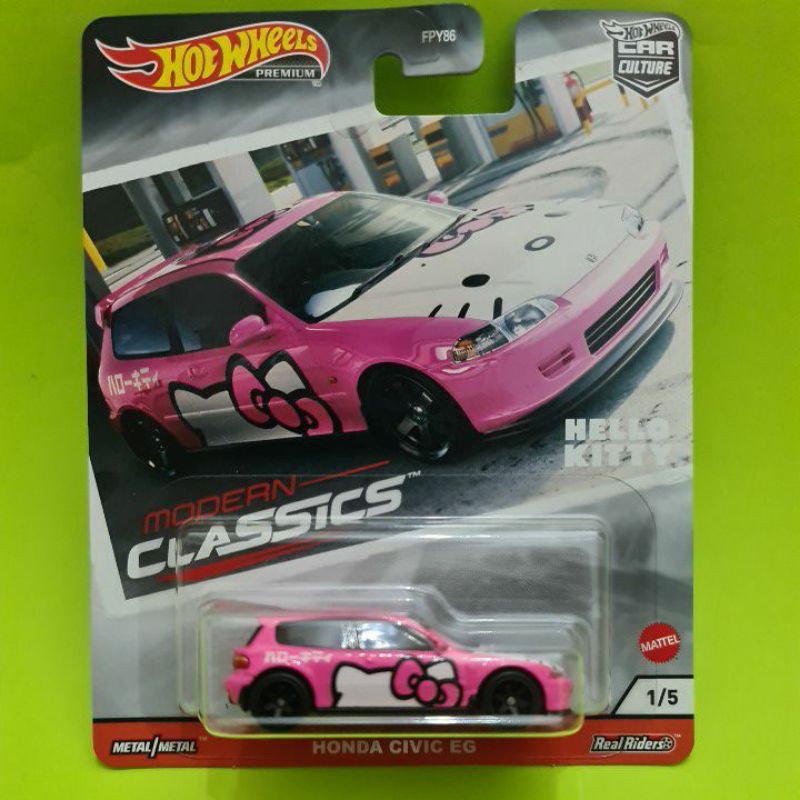 Hot Wheels Premium Honda Civic EG Hello Kitty | Shopee Malaysia