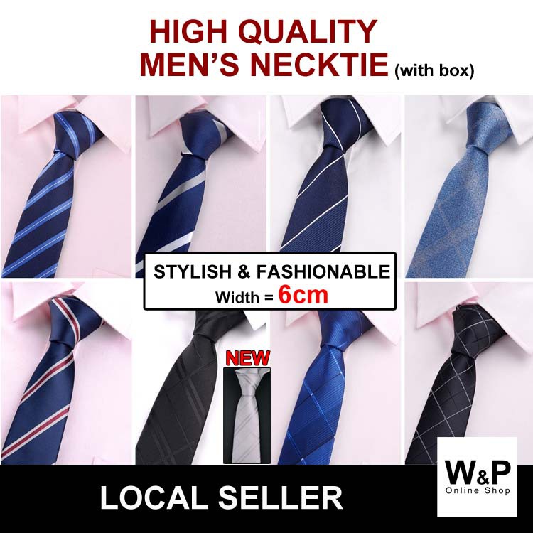 WP Men High Quality 6cm Fashion Slim Necktie Tie Tali Leher (025 ...