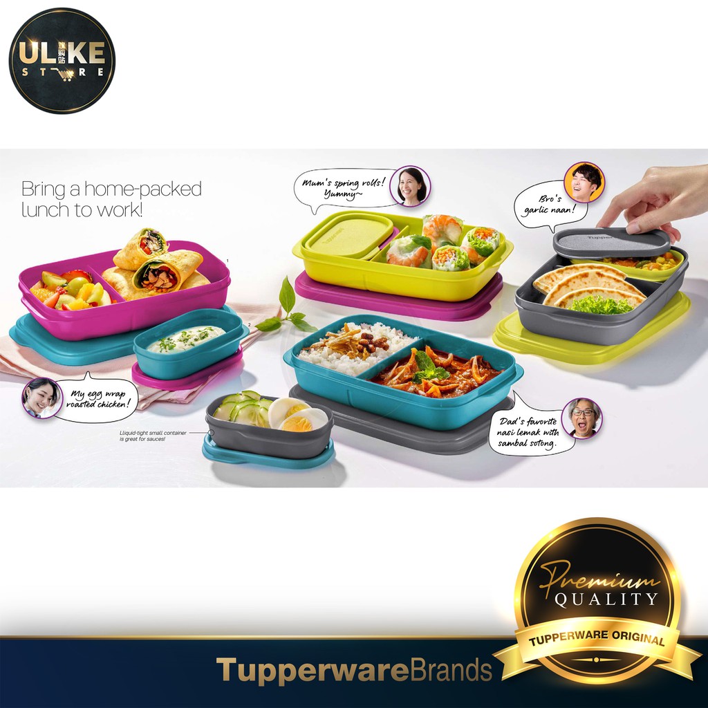 Tupperware Foodie Buddies (1pc) 560ml + 120ml / Lunch Boxes