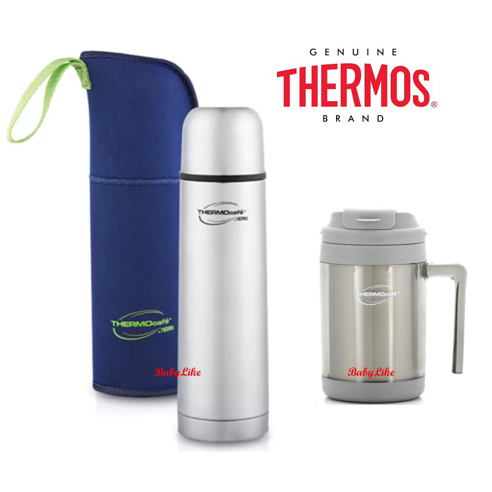 Genuine Thermos 1.0L ThermoCafe Basic Living Flask with Pouch Shopee