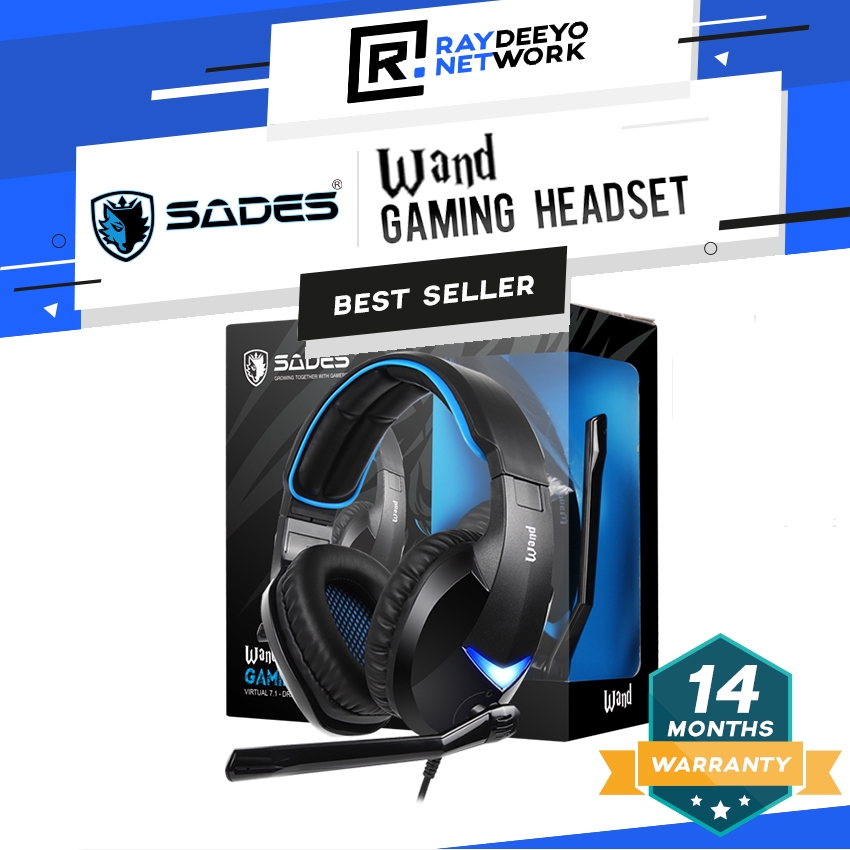 Sades Wand Gaming Headset 7 1 Surround Audio Shopee Malaysia