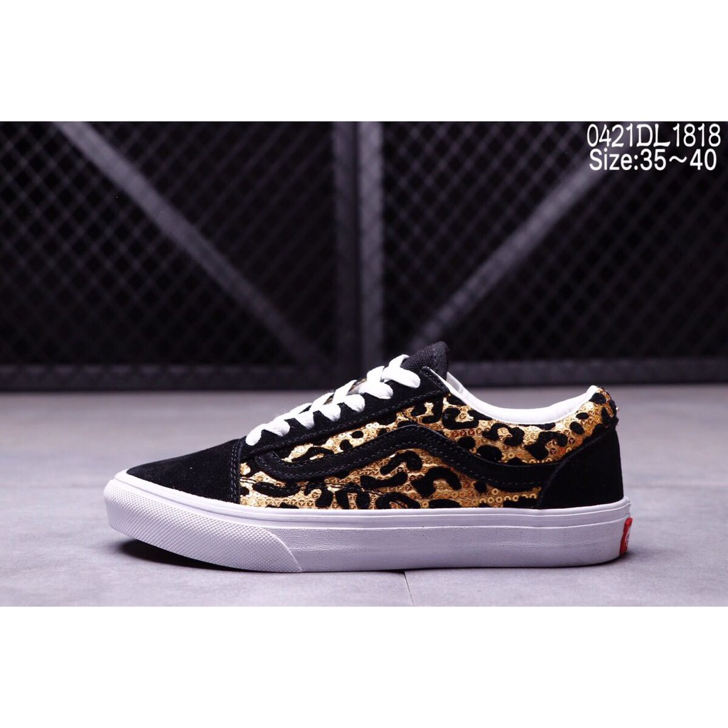 vans old skool leopard