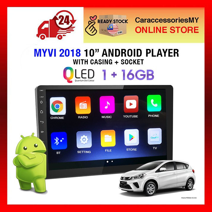 Perodua Myvi 2018 Android Player Android 8.1 10 inch car player myvi baru new