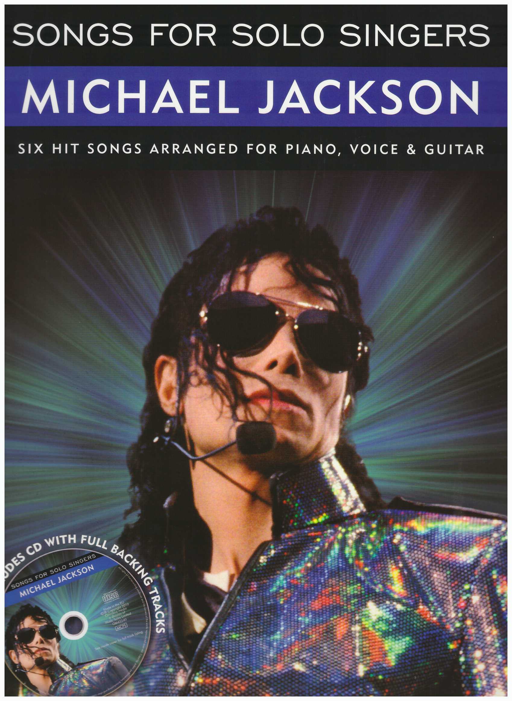 Songs For Solo Singers Michael Jackson  / PVG Book / Piano Book / Pop Song Book / Vocal Book / Guitar Book