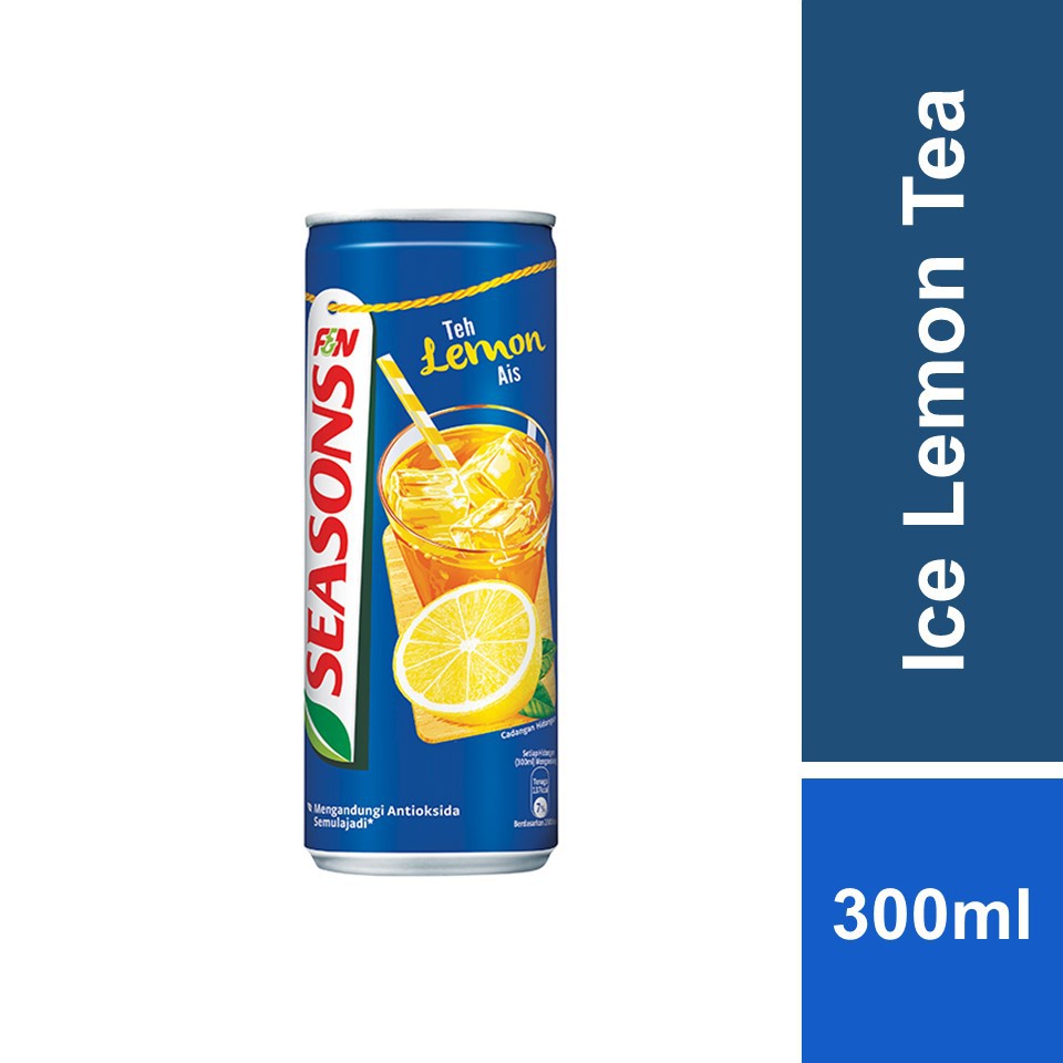 F&N SEASONS Ice Lemon Tea Can 300ml Shopee Malaysia