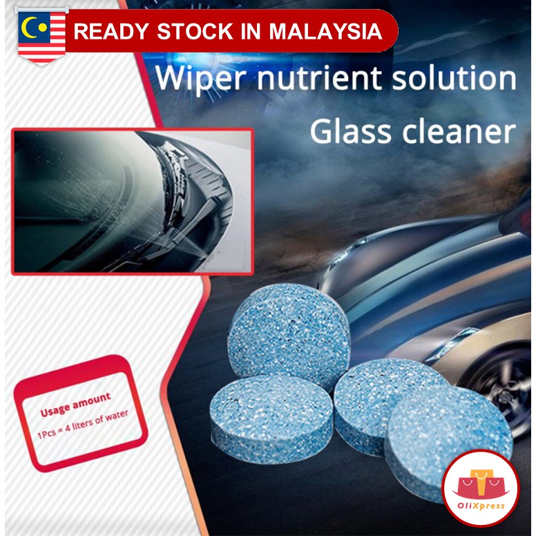 Buy 1PC Car Wiper Effervescent Tablet Glass Cleaner Concentrated 