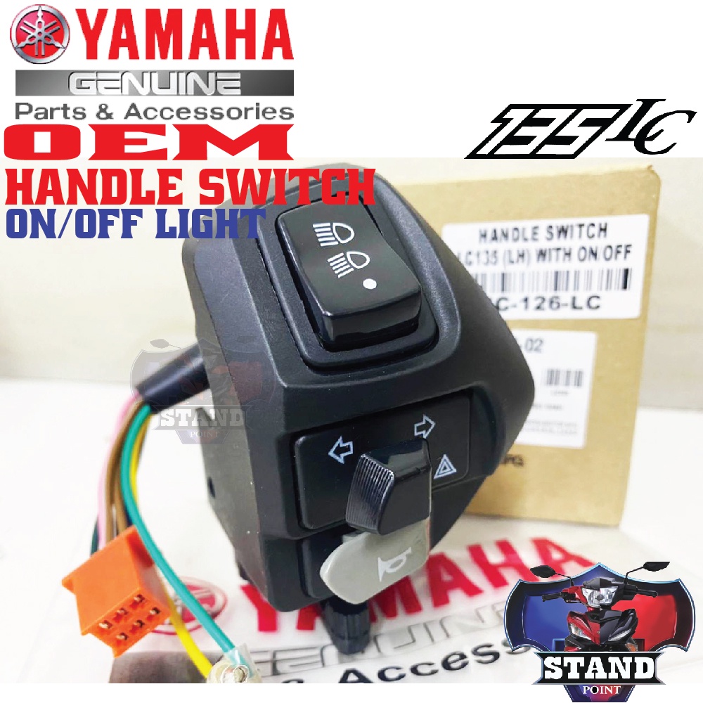 YAMAHA HANDLE SWITCH LEFT HAND ON/OFF 3STEP LIGHT LC135 V1 V2 V3 V4 V5 ...