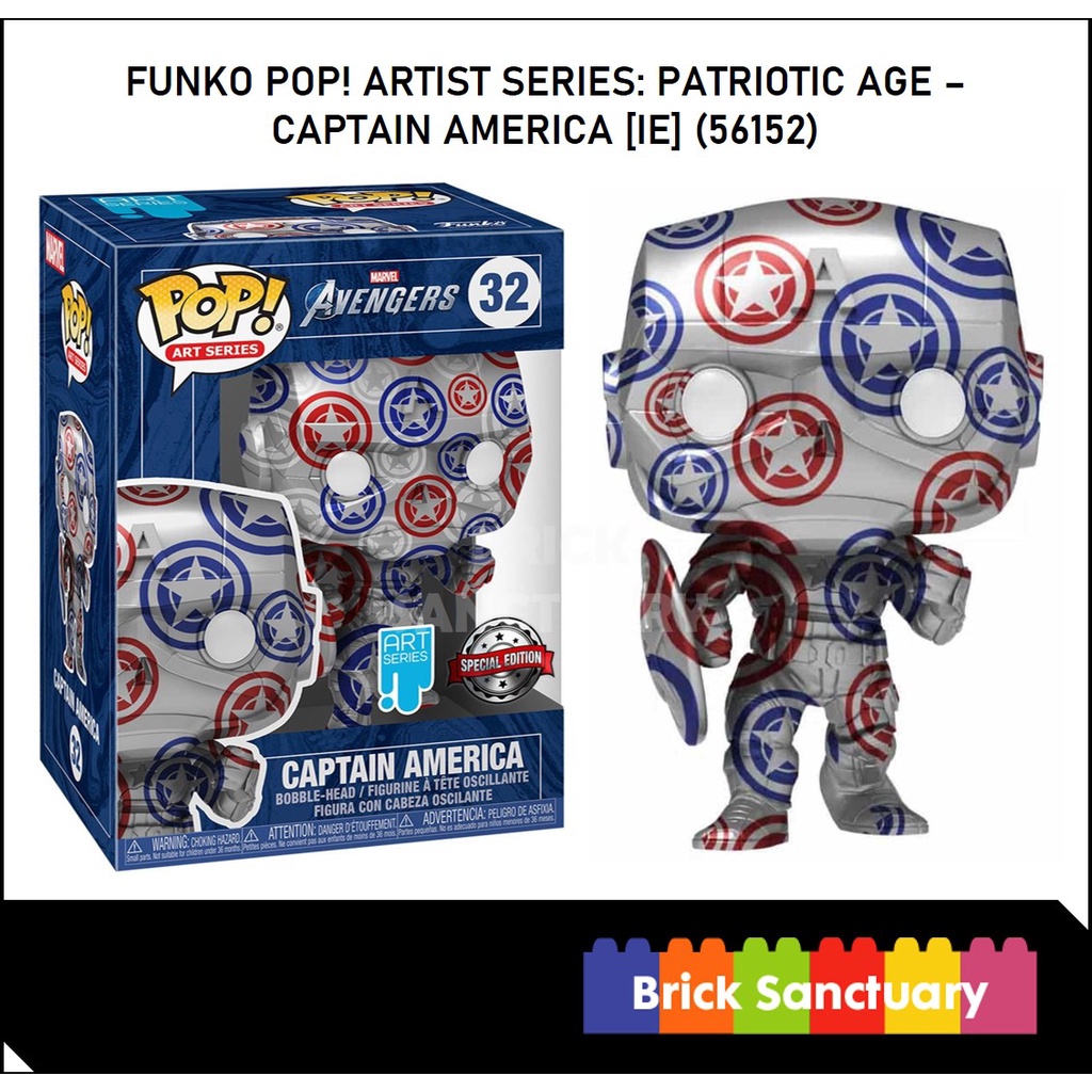 FUNKO POP! Artist Series : Patriotic Age - Captain America (IE) (56152)