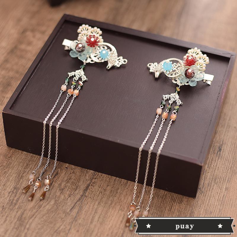 Xianqi Hanfu Headdress Hairpins Antique Hair Accessories Ful