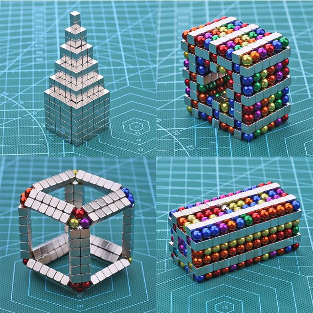 Bucky Cubes Square Magnetic Block Puzzle Toy 5mm 216pcs Bucky Bar