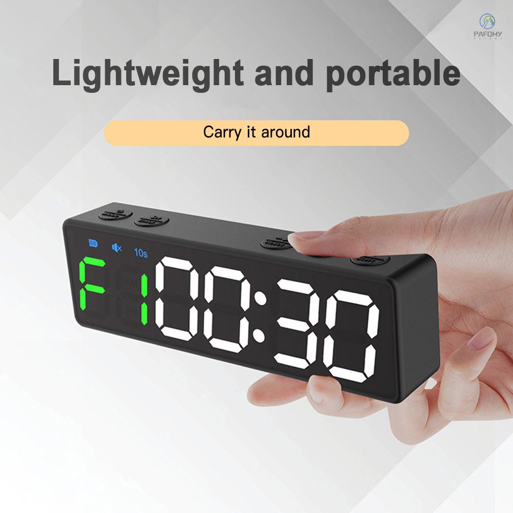 Pathfinder Mini Gym Timer Rechargeable Stopwatch Portable Countdown/up