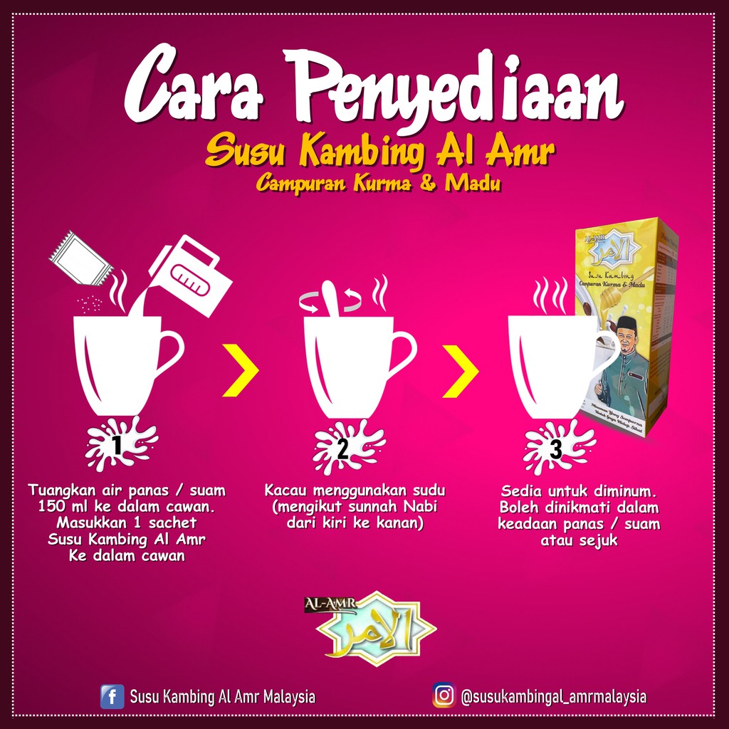 Susu Kambing Al Amr 4 Sachet Set Trial By Syamsul Debat Shopee Malaysia