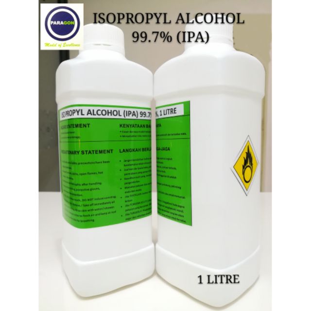 ISOPROPYL ALCOHOL 99.7%/ IPA/ RUBBING ALCOHOL, 1 LITRE ...