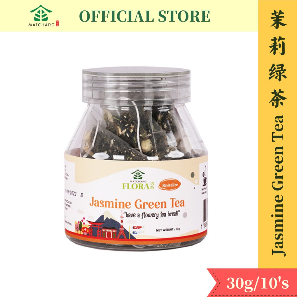 *Clearance Stock* MATCHARO Flora Jasmine Green Tea/茉莉绿茶 花茶 Flower Tea (10 Tea Bag/小包)
