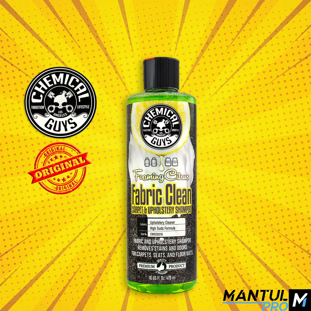 Chemical Guys Foaming Citrus Fabric Clean Carpet & Upholstery Cleaner