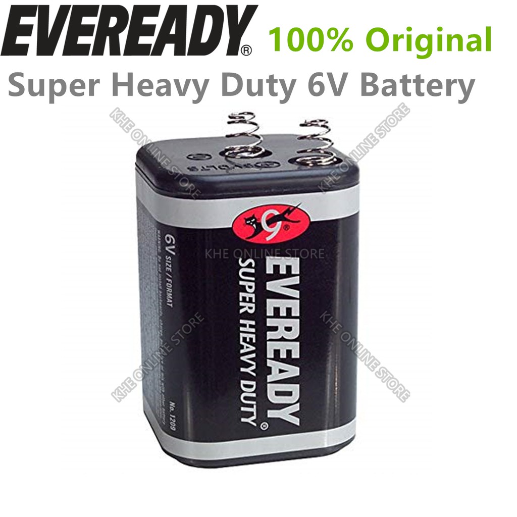 Eveready Super Heavy Duty 6V Battery 1pc 1209SW1 100% Original | Shopee ...